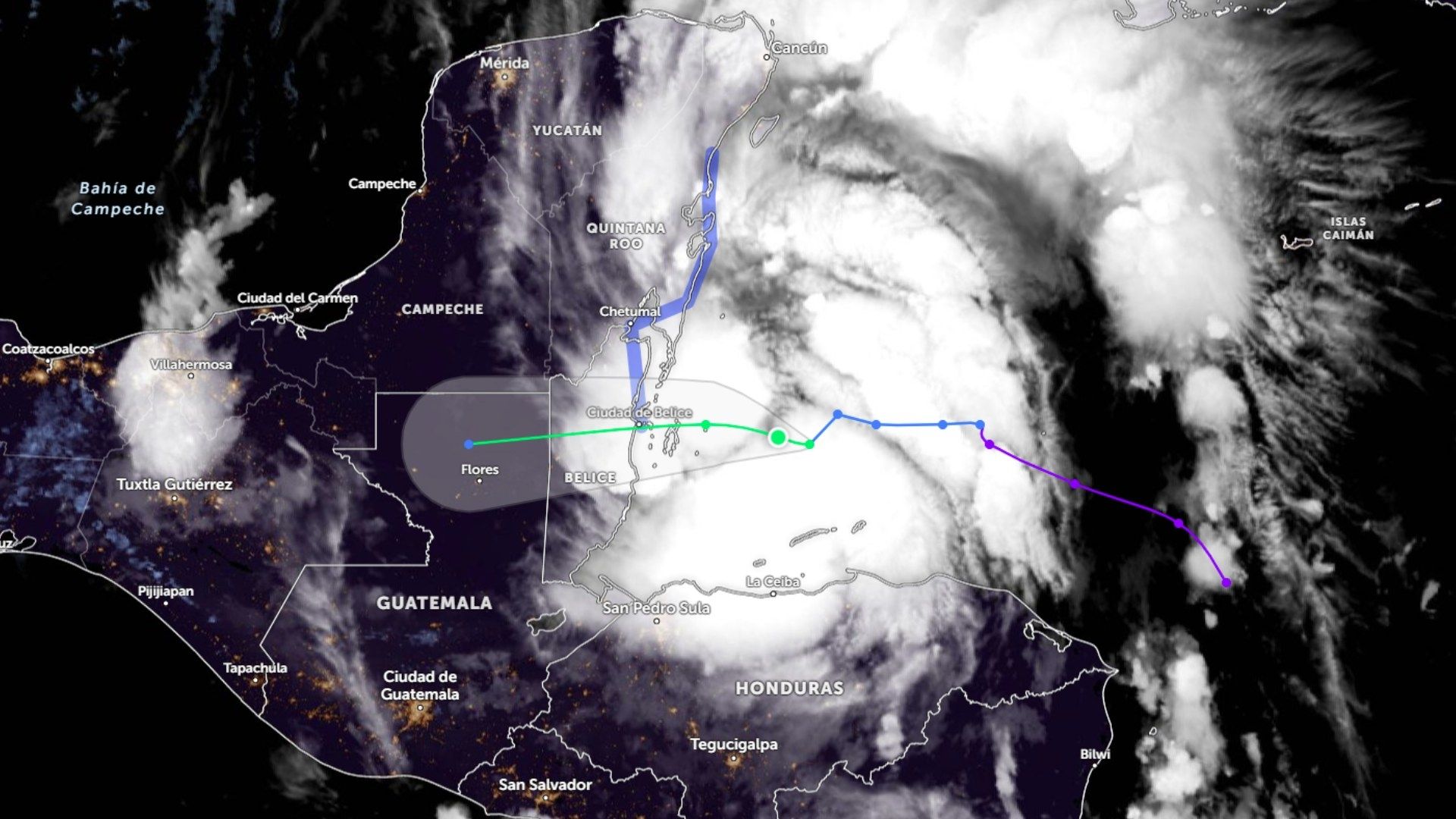 Se Desarrolla la Tormenta Tropical ‘Nadine’ al Sureste de Puerto Costa Maya, Quintana Roo