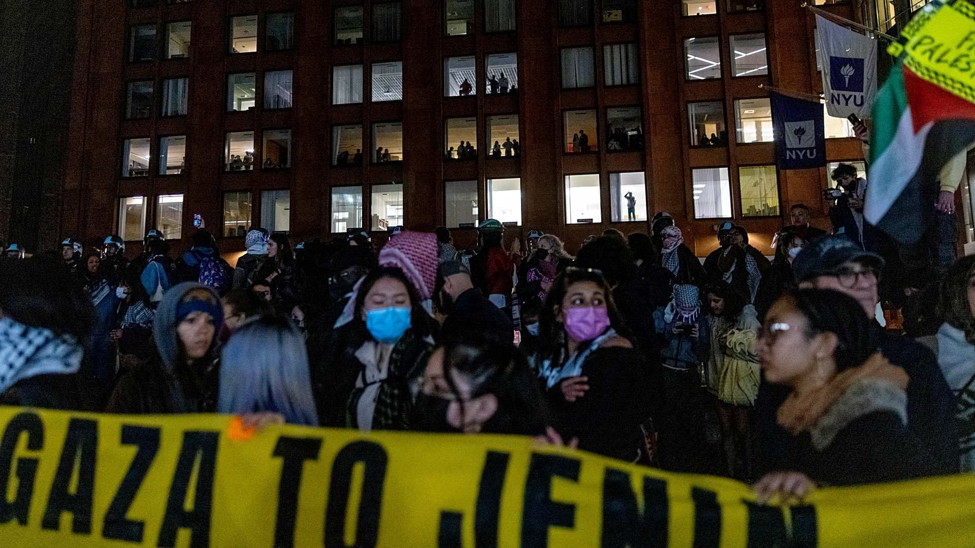 Detienen a 133 tras Manifestación Estudiantil Propalestinos en Universidad de NY