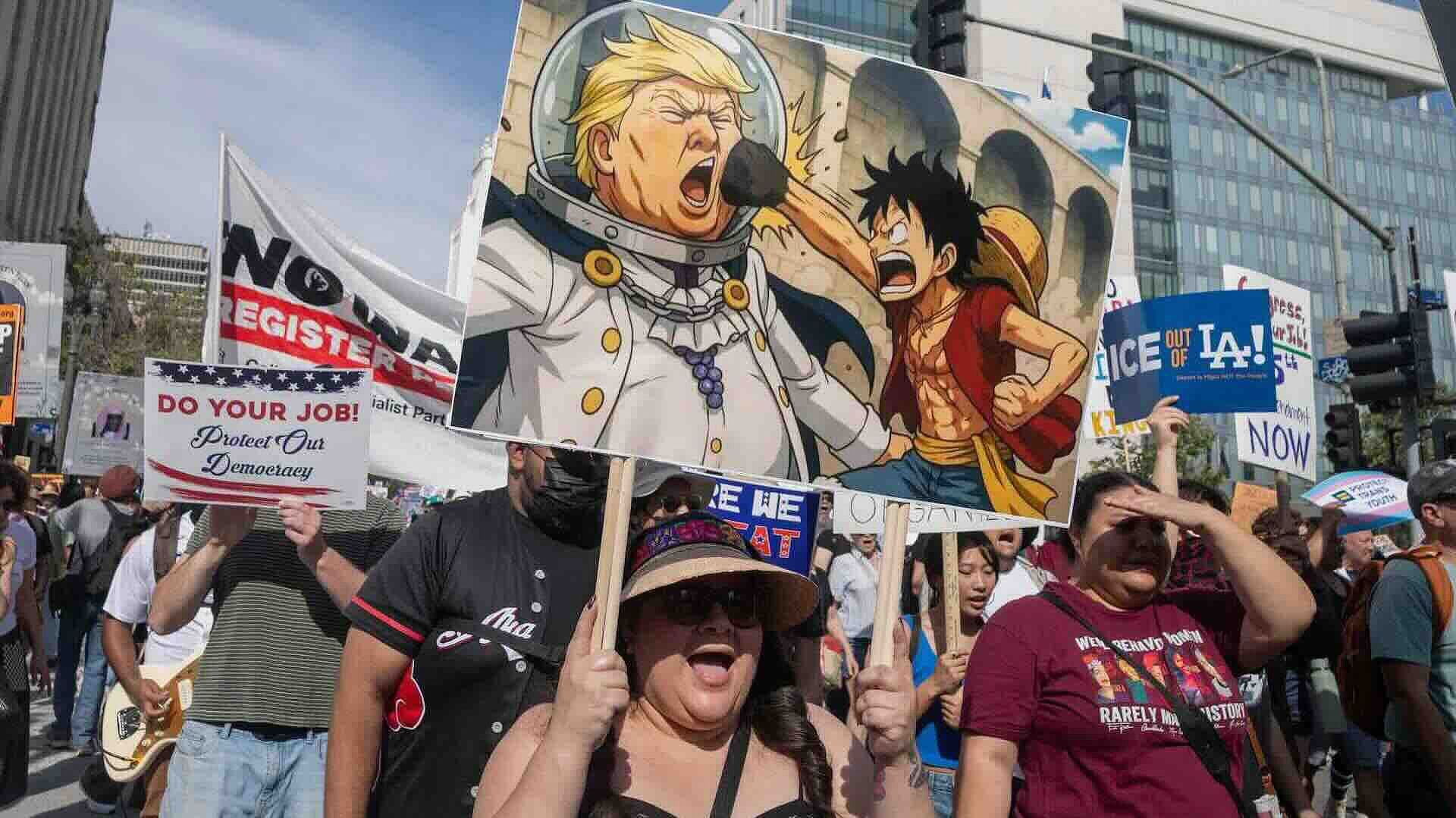 Masivas Protestas en EE. UU. Exigen Cambios al Gobierno de Donald Trump