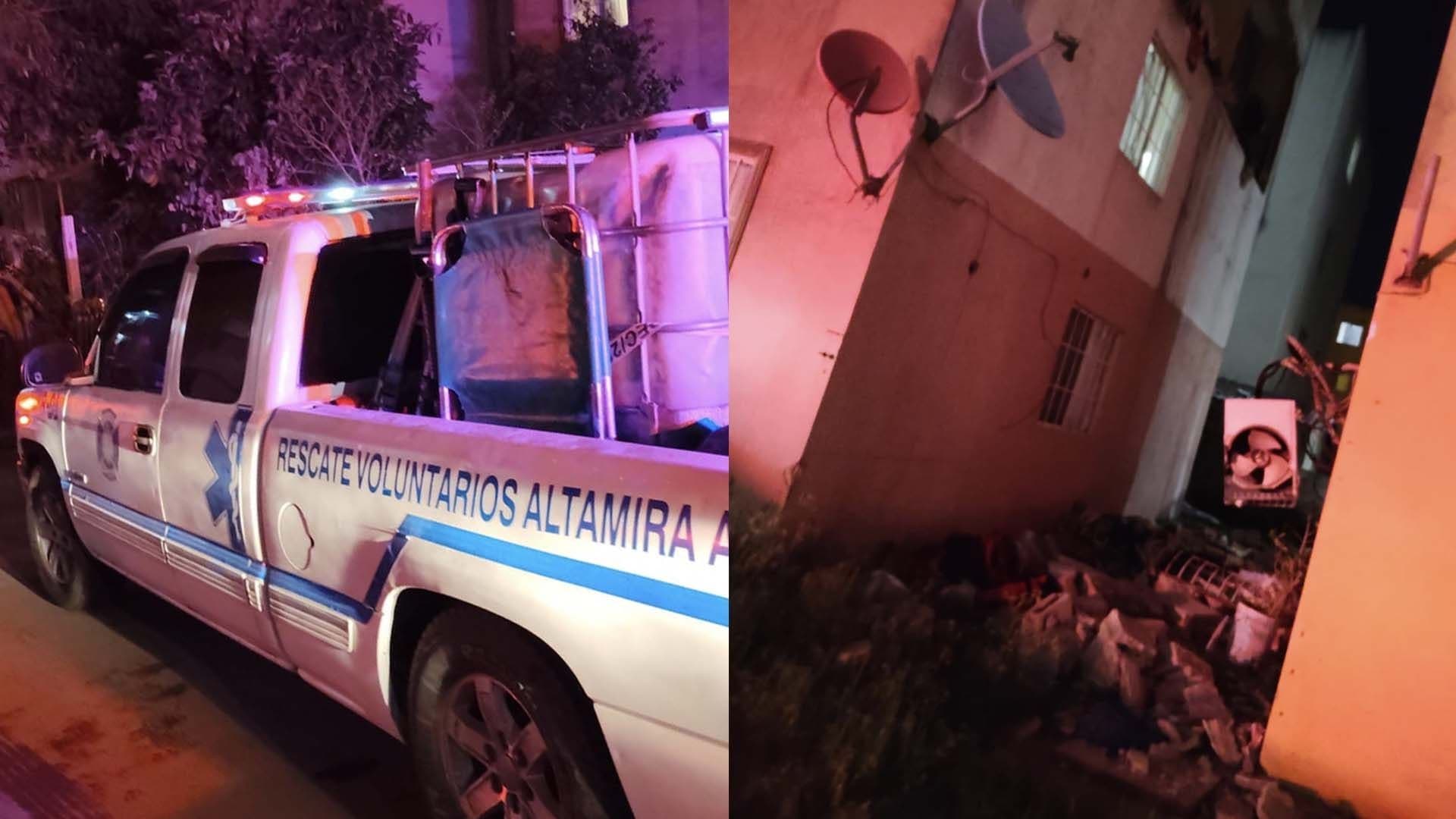 Explosión de Tanque de Gas en Altamira Deja un Hombre con Quemaduras de Segundo Grado
