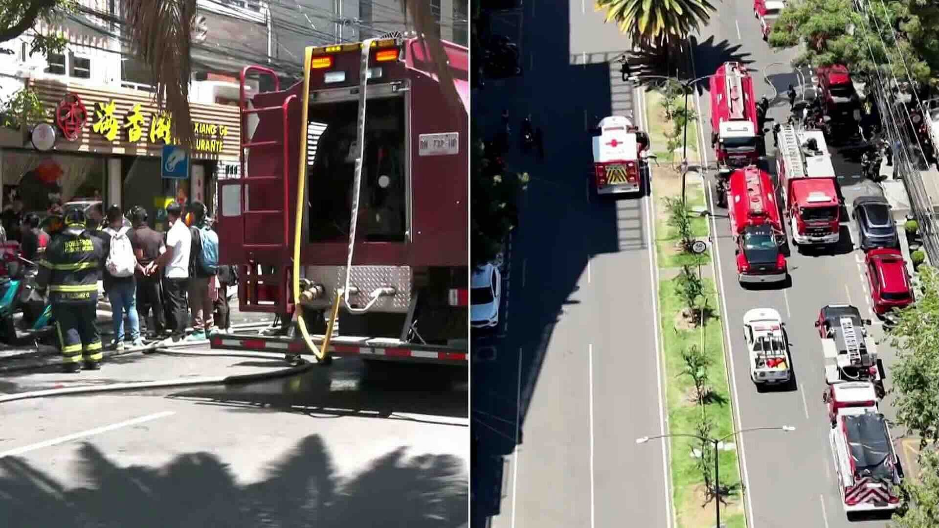 Bomberos Atendieron Incendio en Restaurante de Polanco, CDMX