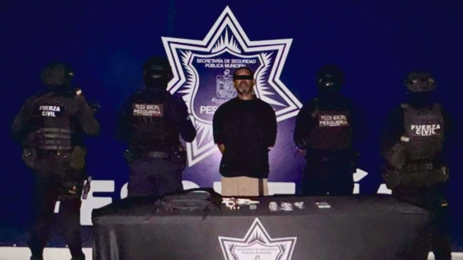 Detienen a Hombre Armado y Aseguran Droga en Pesquería, Nuevo León