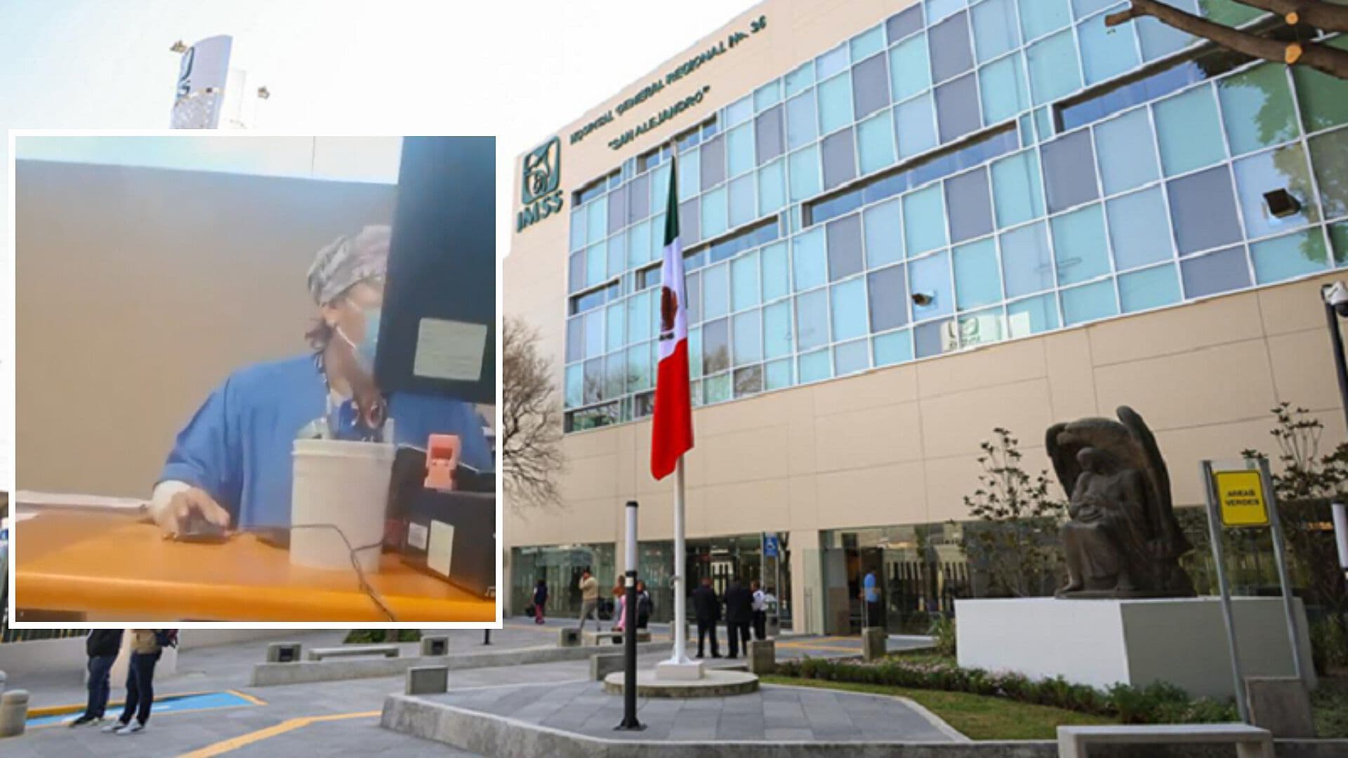 Exhiben a Empleada del IMSS en Puebla Respondiendo con Poca Empatía al Esposo de una Paciente