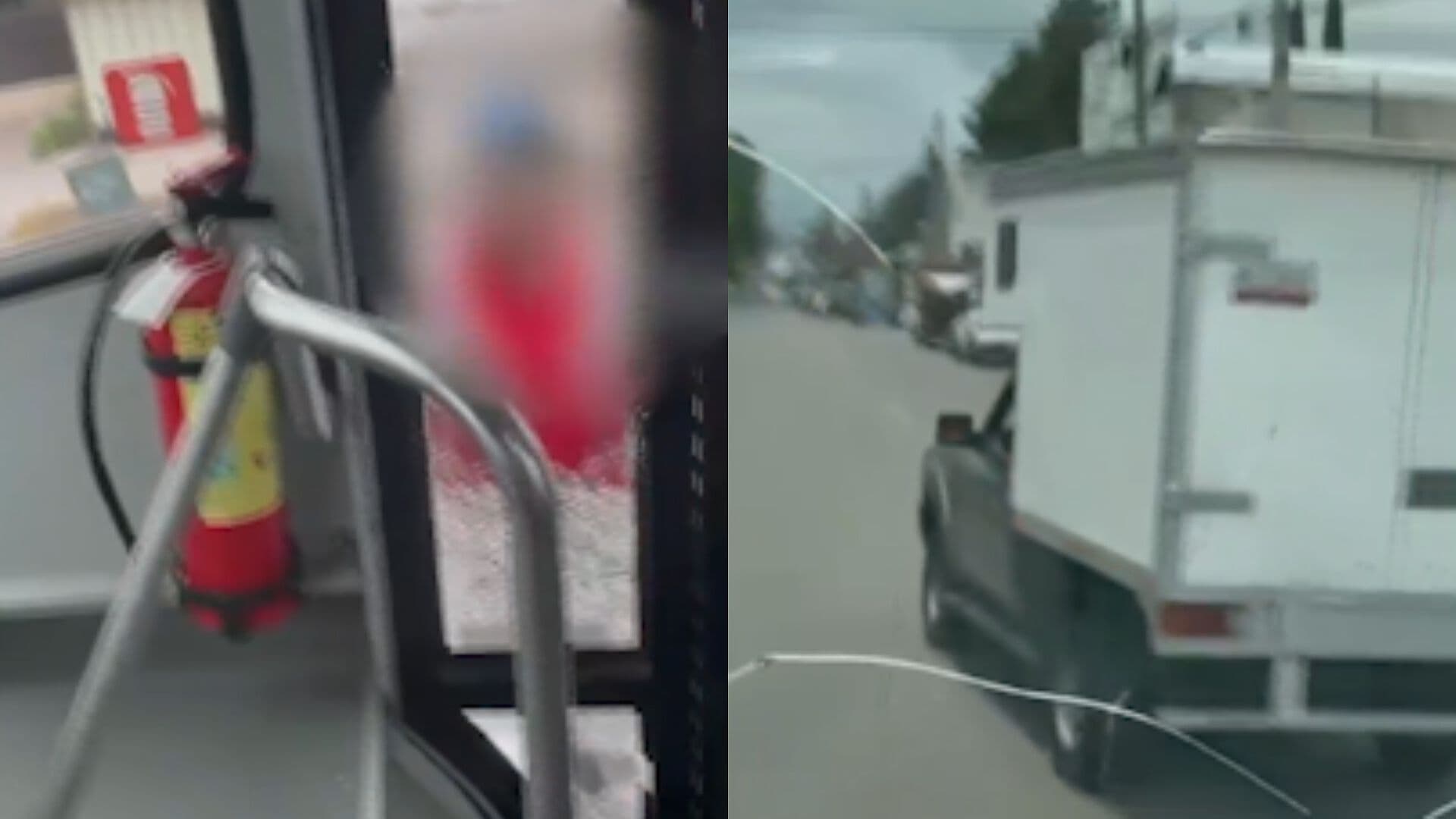 Conductor Vandaliza con Martillo una Unidad de Transporte Público en Puebla