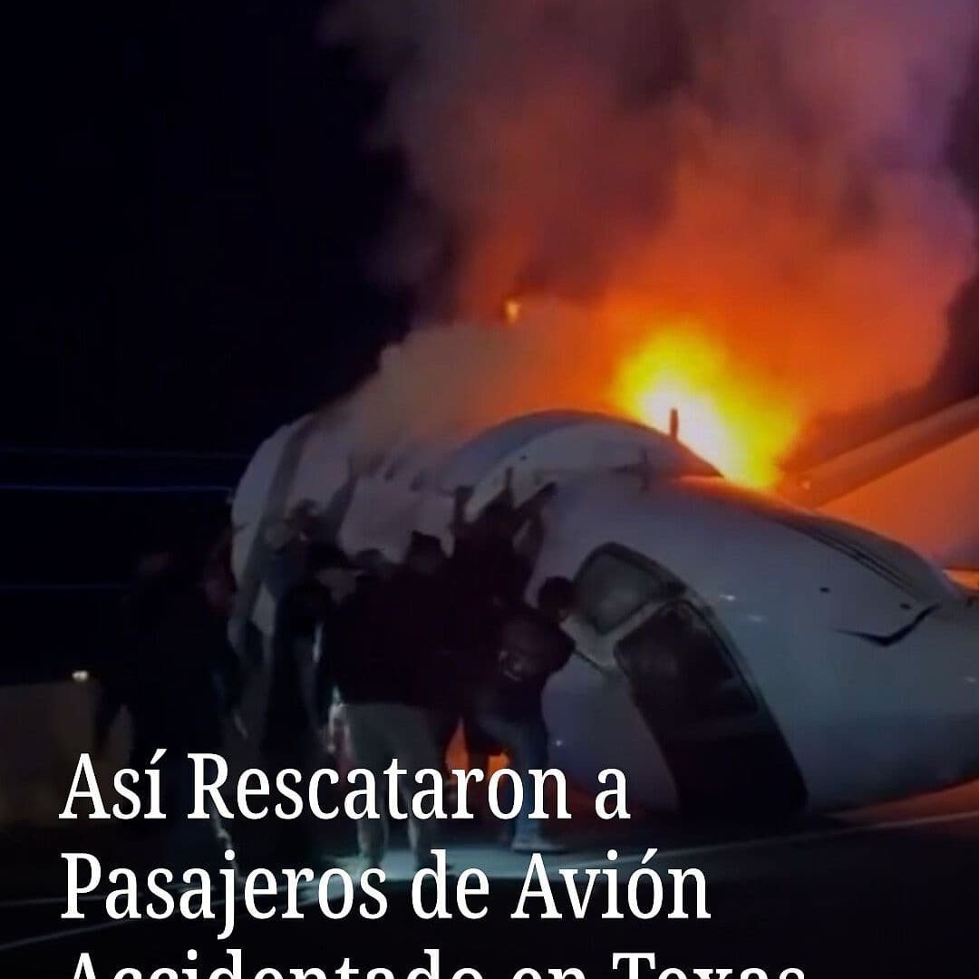 Así Rescataron a Pasajeros de Avión Accidentado en Texas