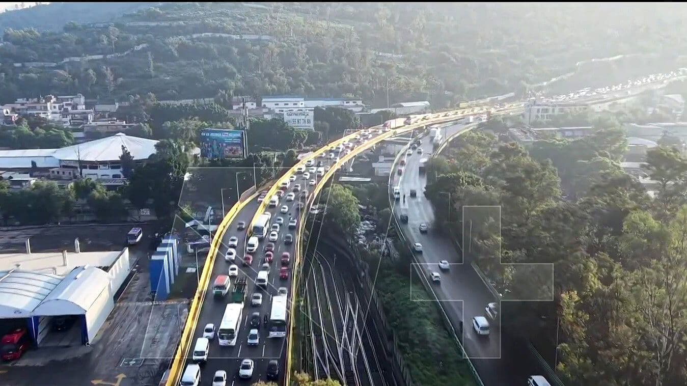 ¿Cómo Está la México-Pachuca Hoy? Así la Carga Vehícular en la Entrada a la GAM