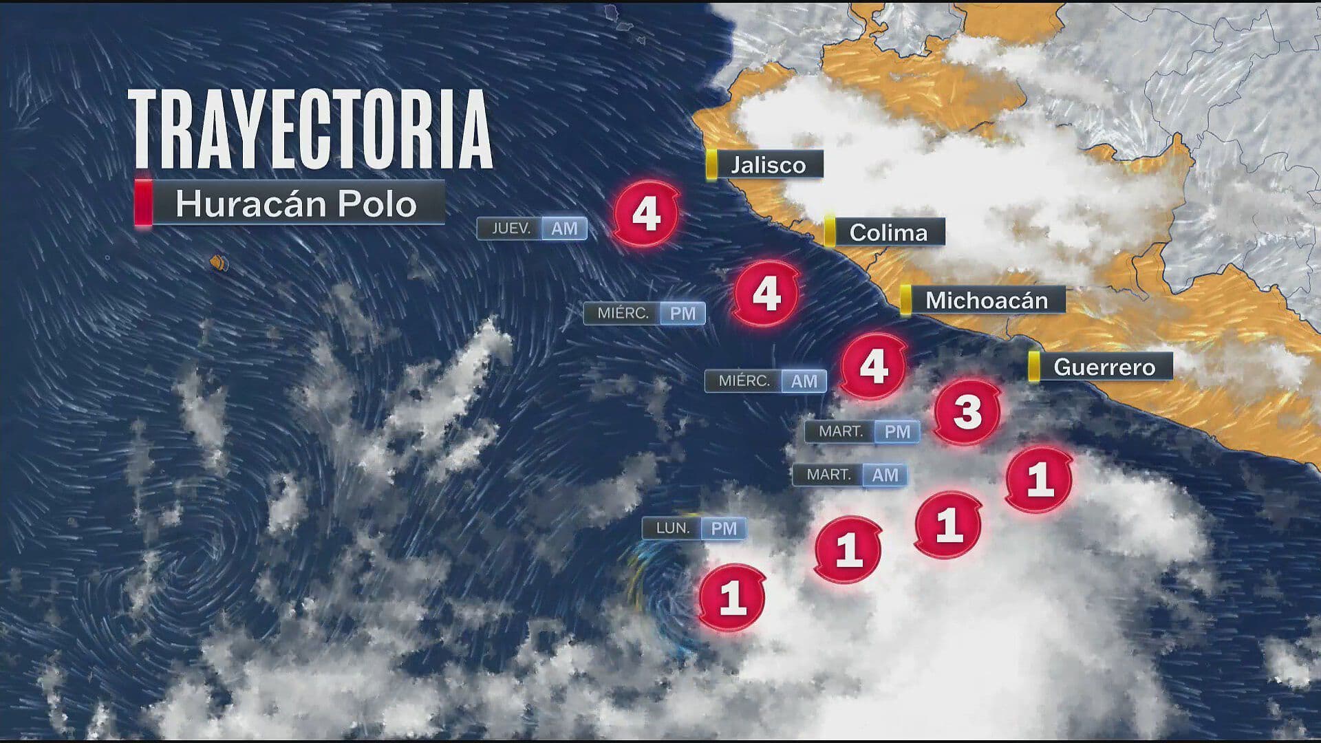 Huracán Polo: Aquí te Decimos la Trayectoria y los Estados que Podrían Resultar Afectados