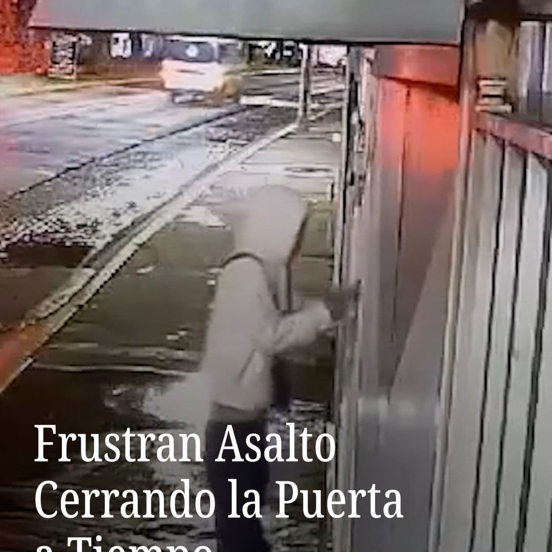 Frustran Asalto Cerrando la Puerta a Tiempo