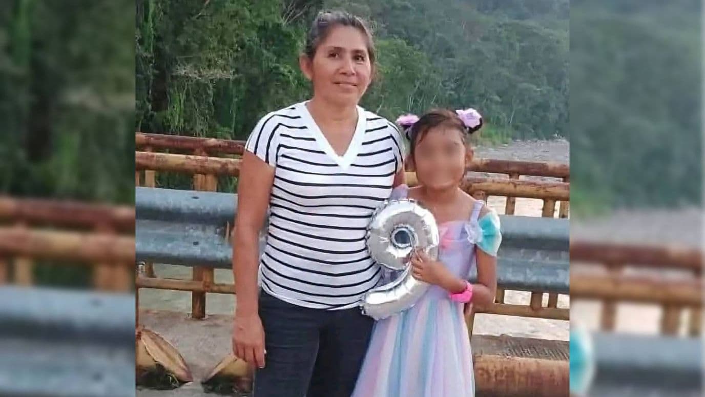 Miriam Cruz Alpuche y su nieta