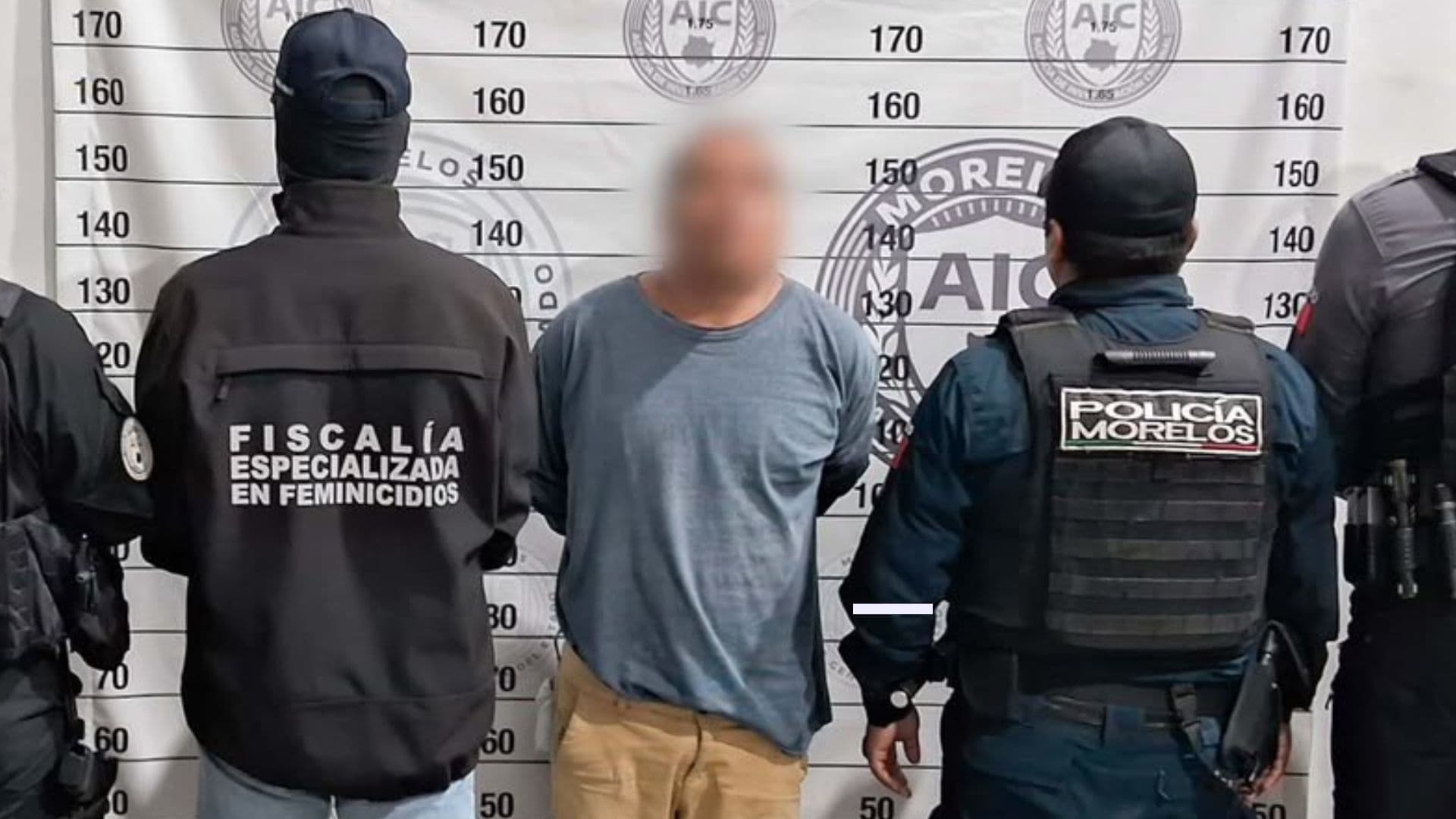 Francisco Javier 'N' luego de ser detenido.