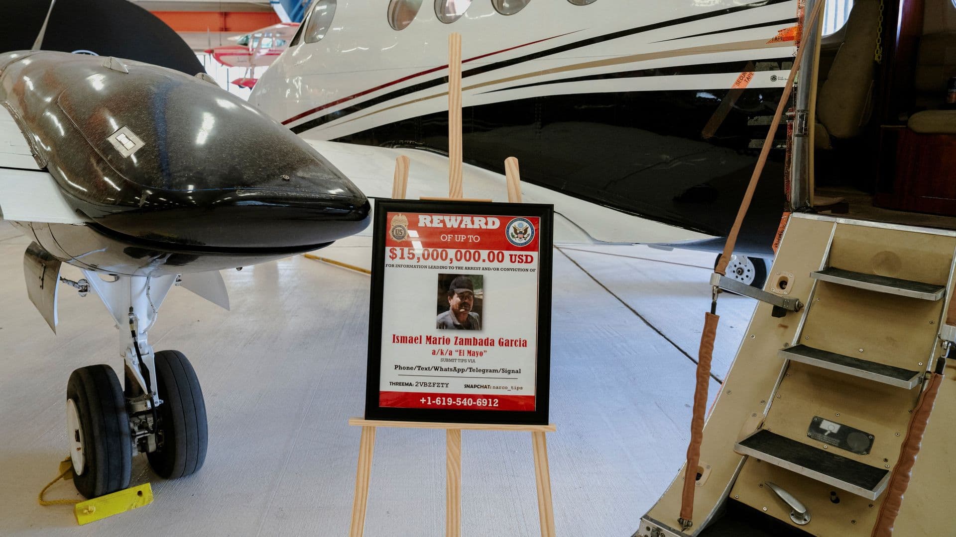 Avión donde fue trasladado ‘El Mayo’ Zambada a Estados Unidos se exhibe en Museo del Aire War Eagles.