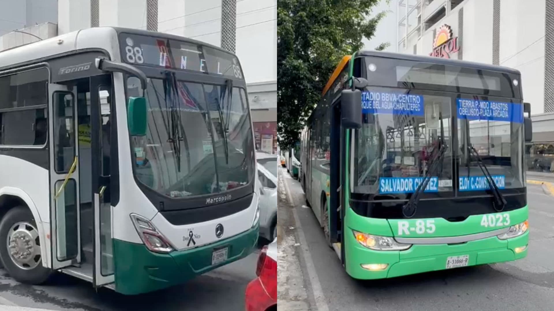 Choque Entre Ruta Túnel y Ruta 85 Deja Cuatro Lesionadas en el Centro de Monterrey, NL