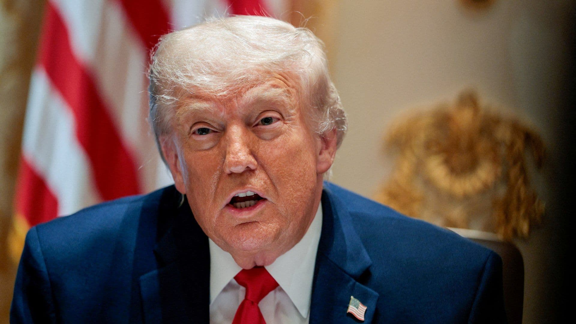 Donald Trump durante reunión de gabinete en la Casa Blanca el 27 de mayo de 2026