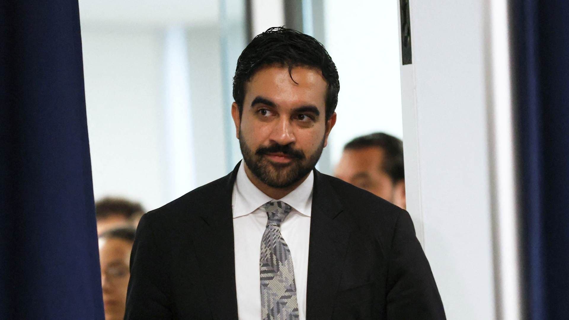 El alcalde de Nueva York, Zohran Mamdani, en conferencia de prensa el 1 de septiembre de 2026. Foto: REUTERS