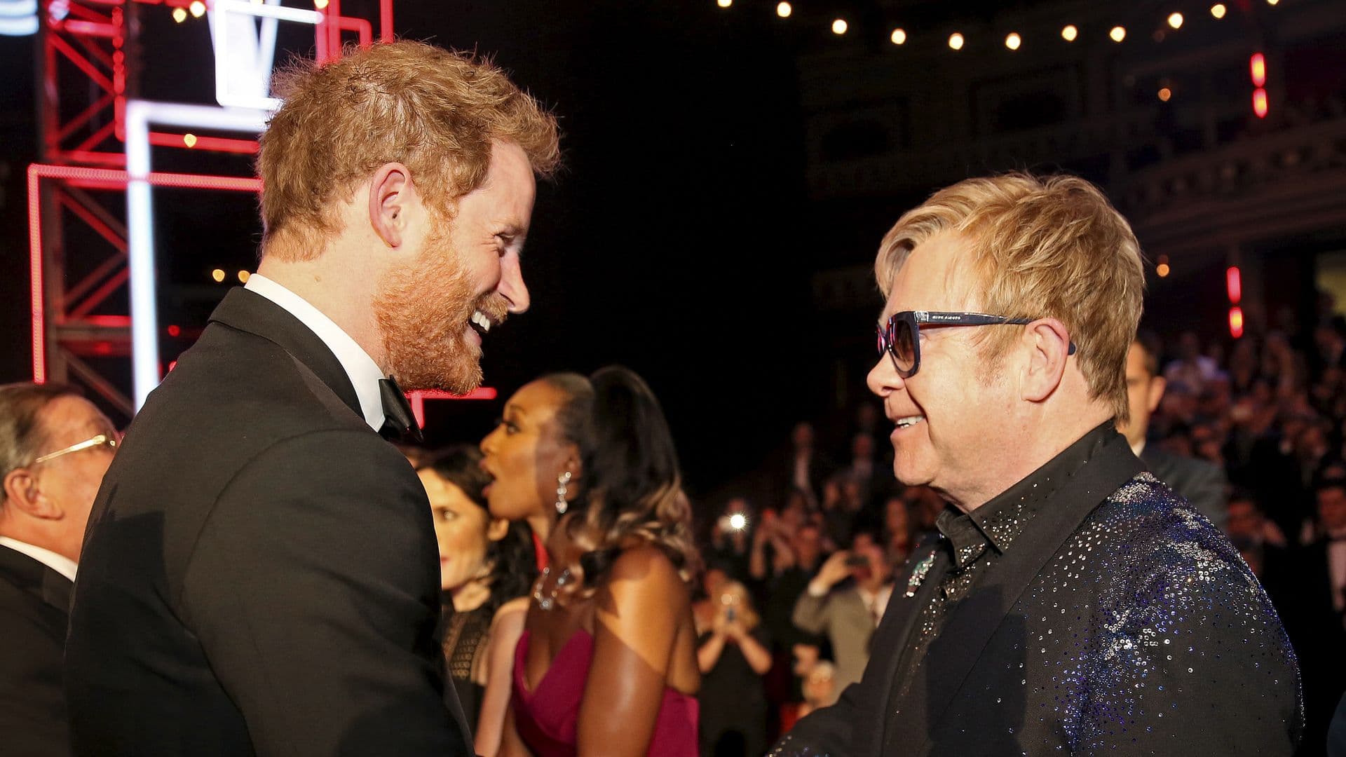Príncipe Harry y Elton John