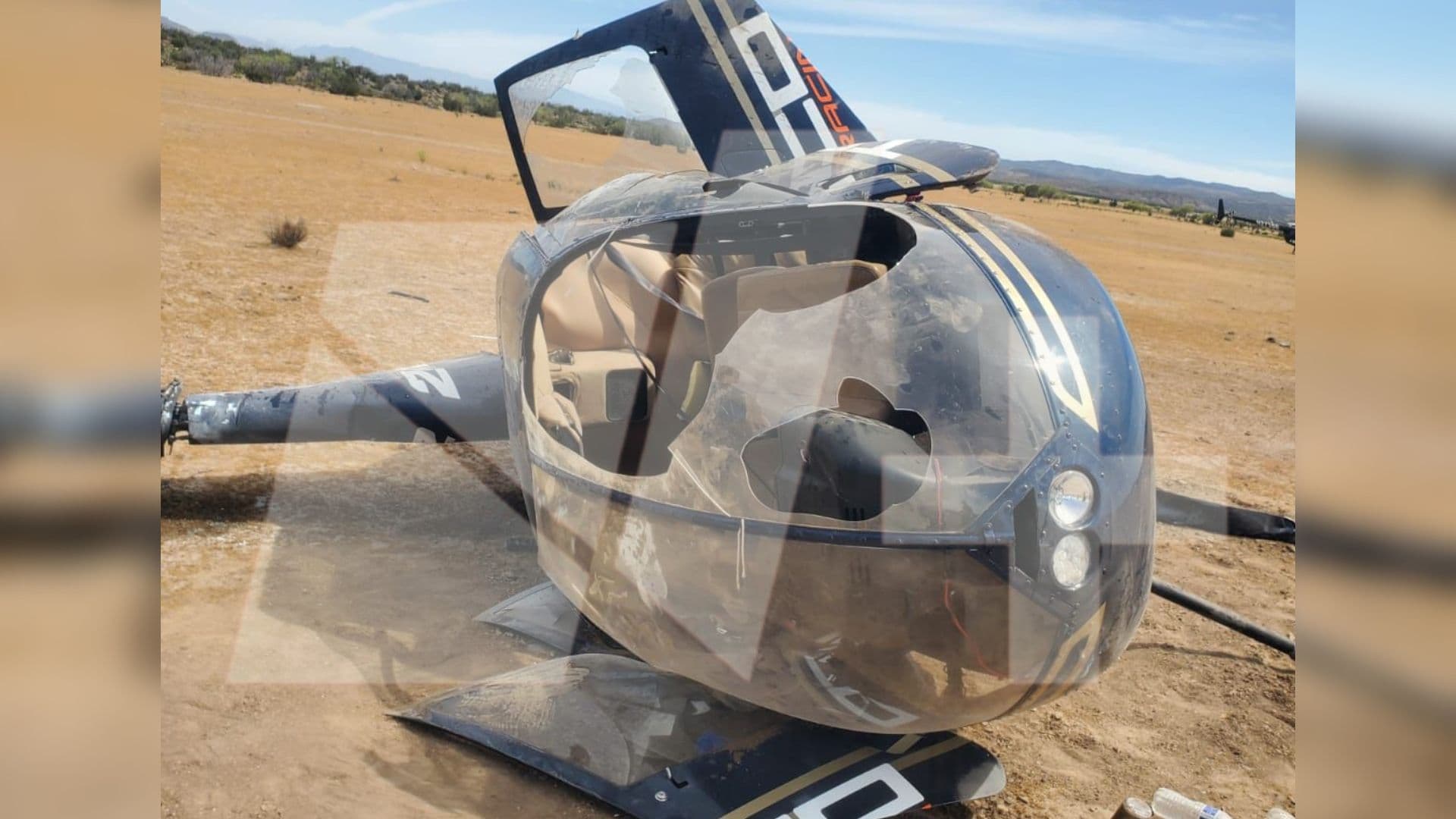 Helicóptero de Apoyo en Carrera se Desploma en Ensenada; hay Dos Lesionados