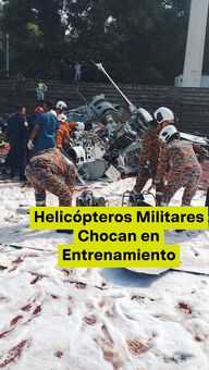 Helicópteros Militares Chocan durante Ensayo