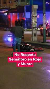 FOTO: No Respeta Semáforo en Rojo y Muere